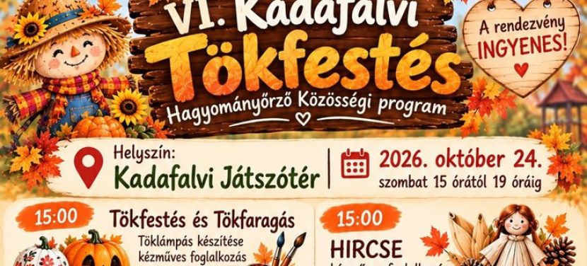 Tökfestéssel és jelmezes bulival várják a családokat Kadafalván