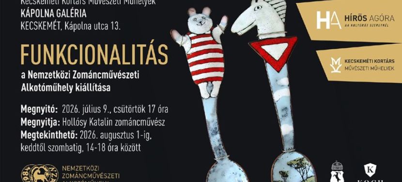 A Nemzetközi Zománcművészeti Alkotóműhely gyűjteményének anyagából „FUNKCIONALITÁS” címmel rendeznek kiállítást