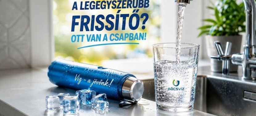 A legegyszerűbb frissítő ott van a csapban – Erre figyelmeztet a Bácsvíz