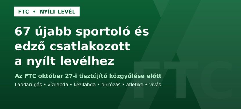 Újabb legendák álltak ki az FTC önállóságáért