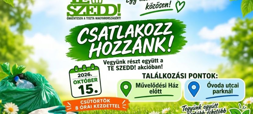 Összefogással a tisztább településért: Ismét TeSzedd! akciót szerveznek Helvécián