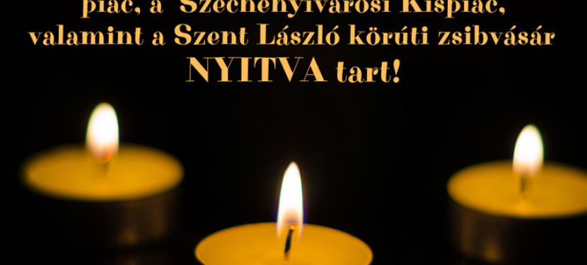 Ünnepi nyitvatartás a kecskeméti piacokon