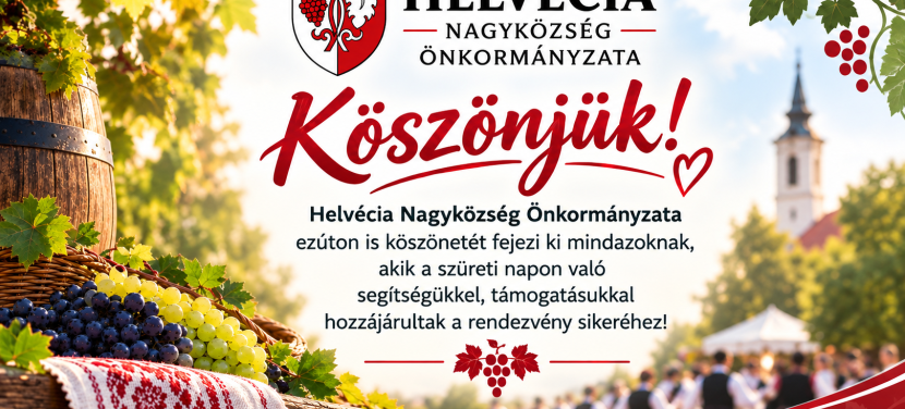 Balogh Károly köszönetet mondott a Helvéciai Szüreti Napok résztvevőinek