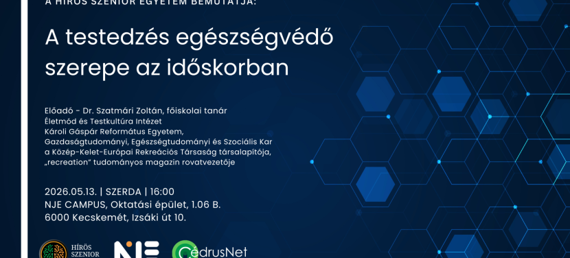 Szezonzáró előadás a Hírös Szenior Egyetemen – Az egészséges időskor kerül fókuszba