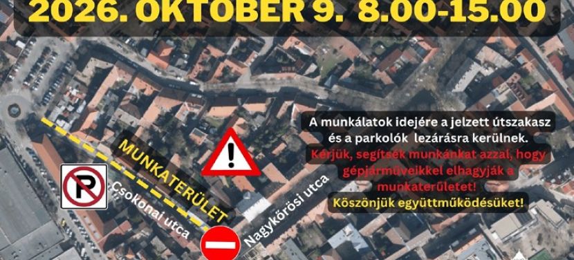 Átfogó faápolási munkák miatt lezárják a Csokonai utcát pénteken