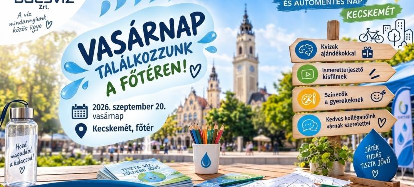 Jövő vasárnap a főtéren várja az érdeklődőket a BÁCSVÍZ