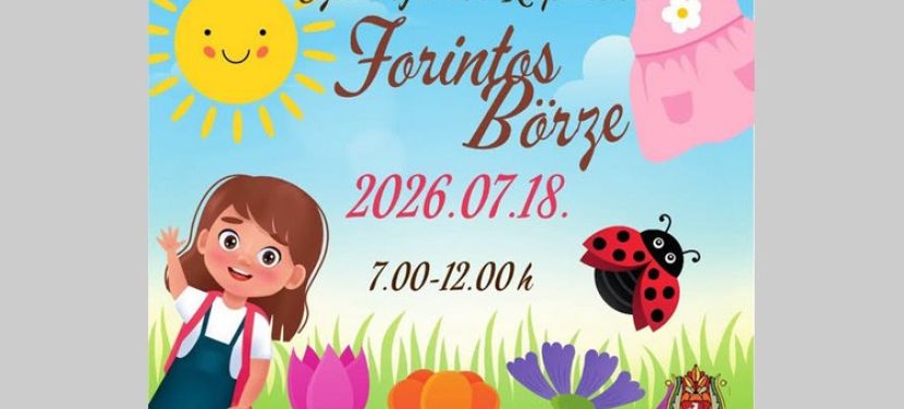 Szombaton ismét Forintos Börze várja a vásárlókat a Széchenyivárosi Kispiacon