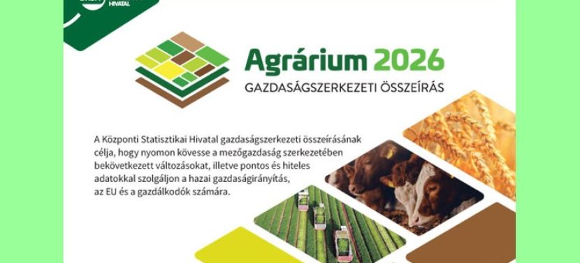 Tájékoztatás mezőgazdasági összeírásról
