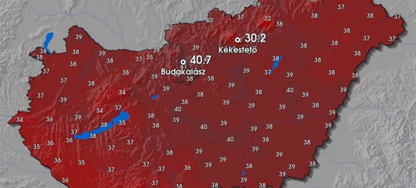 Meteorológia: előzetes adatok szerint új napi melegrekord született vasárnap
