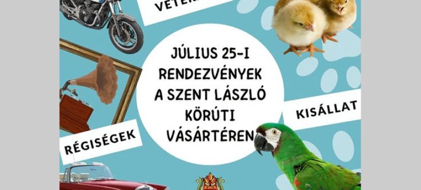 Kisállatvásár, veteránbörze és régiségpiac várja a látogatókat szombaton a kecskeméti vásártéren