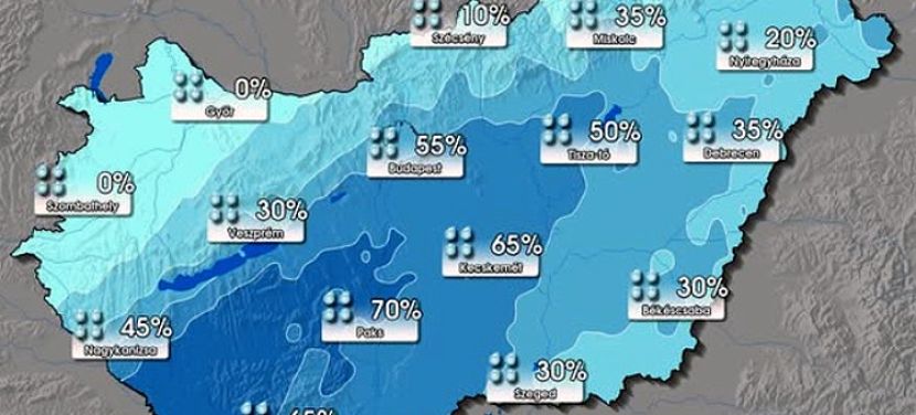 Kiadós eső érkezhet az ország több pontján szombaton