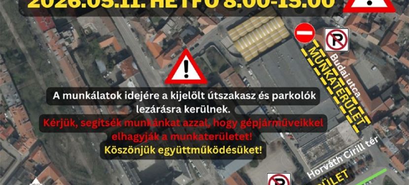 Hétfőn faápolás lesz a piac környékén