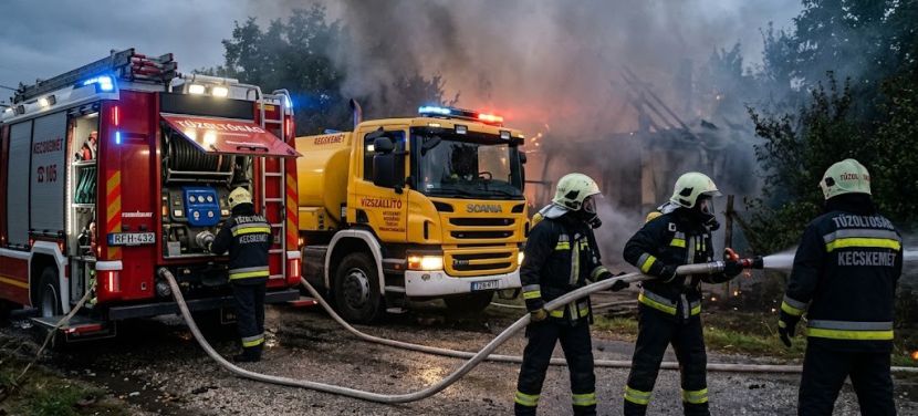Tűz ütött ki egy kecskemét-kadafalvai házban