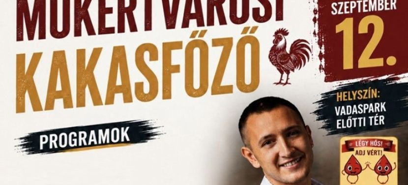 Kakasfőző, családi programok és Peter Šrámek – Egész napos program várja a műkertvárosiakat
