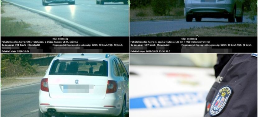Fokozott rendőri jelenlét lesz a temetőknél - 834 gyorshajtót mértek be Bács-Kiskun megyében a múlt héten